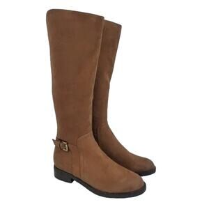 Blondo Evie Waterproof Round Toe Pull On Suede Knee High Boots Size 6.5
